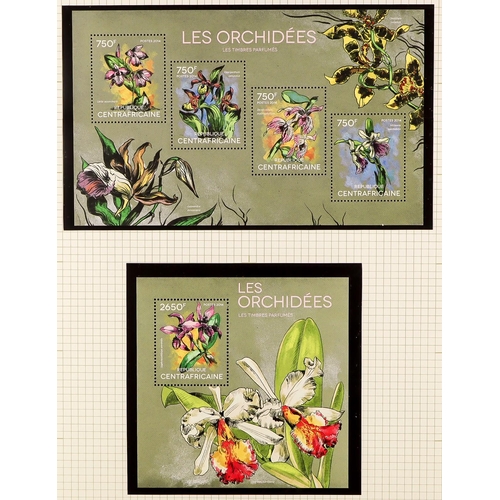 223 - FLOWERS 1950's-2000's GIGANTIC WORLD NEVER HINGED MINT COLLECTION in hingeless mounts in 43 albums, ... 