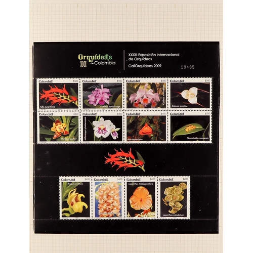 223 - FLOWERS 1950's-2000's GIGANTIC WORLD NEVER HINGED MINT COLLECTION in hingeless mounts in 43 albums, ... 