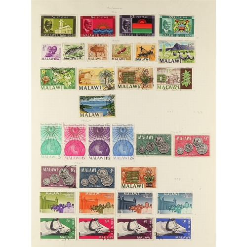 224 - COMMONWEALTH IN 10 ALBUMS. A collection of chiefly used 1850's - 2015 stamps in 10 albums (approx 12... 