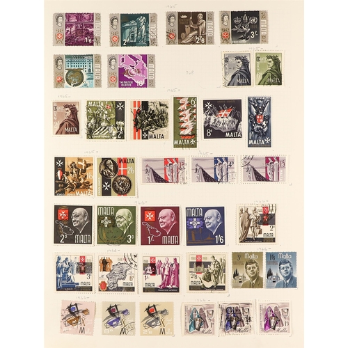 224 - COMMONWEALTH IN 10 ALBUMS. A collection of chiefly used 1850's - 2015 stamps in 10 albums (approx 12... 