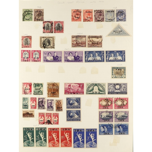 224 - COMMONWEALTH IN 10 ALBUMS. A collection of chiefly used 1850's - 2015 stamps in 10 albums (approx 12... 