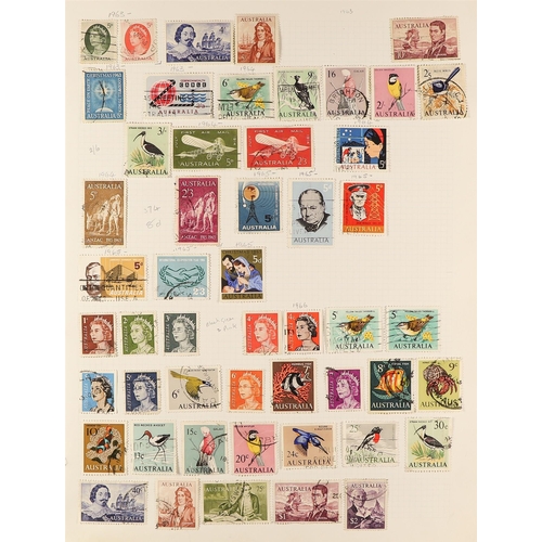 224 - COMMONWEALTH IN 10 ALBUMS. A collection of chiefly used 1850's - 2015 stamps in 10 albums (approx 12... 