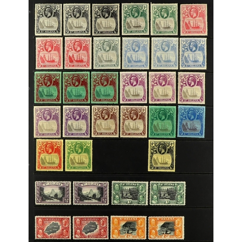 229 - BRITISH ATLANTIC ISLANDS 1878-1965 ATTRACTIVE MINT COLLECTION on stock pages, includes FALKLAND IS 1... 