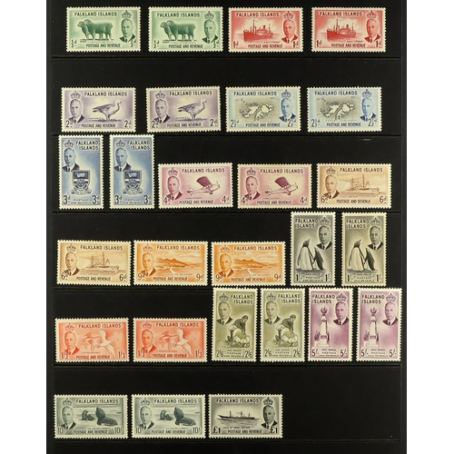 229 - BRITISH ATLANTIC ISLANDS 1878-1965 ATTRACTIVE MINT COLLECTION on stock pages, includes FALKLAND IS 1... 