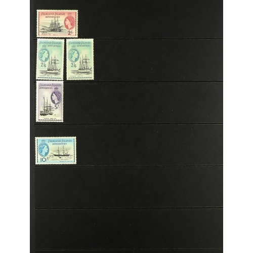 229 - BRITISH ATLANTIC ISLANDS 1878-1965 ATTRACTIVE MINT COLLECTION on stock pages, includes FALKLAND IS 1... 