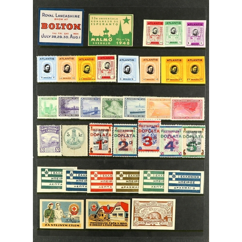 230 - CINDERELLA LABELS / POSTER STAMP COLLECTION of chiefly 1890's-1940's worldwide locals, poster & exhi... 