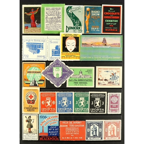 230 - CINDERELLA LABELS / POSTER STAMP COLLECTION of chiefly 1890's-1940's worldwide locals, poster & exhi... 