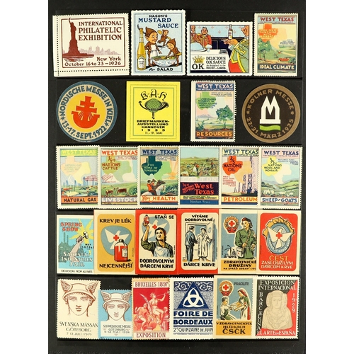 230 - CINDERELLA LABELS / POSTER STAMP COLLECTION of chiefly 1890's-1940's worldwide locals, poster & exhi... 