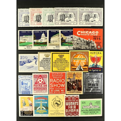 230 - CINDERELLA LABELS / POSTER STAMP COLLECTION of chiefly 1890's-1940's worldwide locals, poster & exhi... 