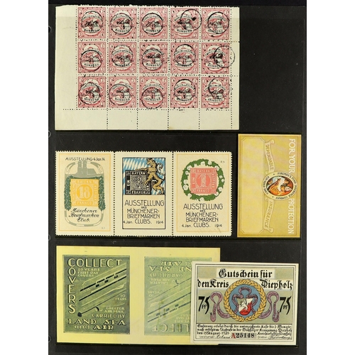 230 - CINDERELLA LABELS / POSTER STAMP COLLECTION of chiefly 1890's-1940's worldwide locals, poster & exhi... 