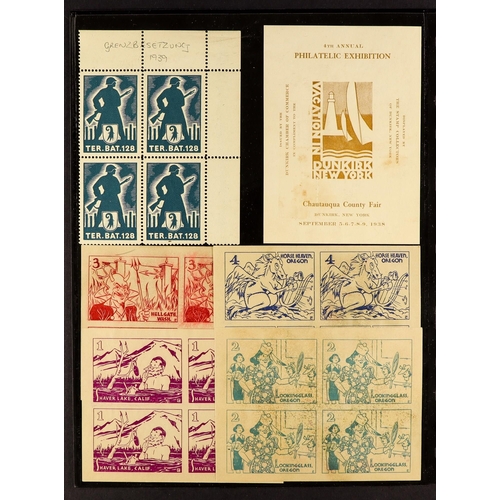 230 - CINDERELLA LABELS / POSTER STAMP COLLECTION of chiefly 1890's-1940's worldwide locals, poster & exhi... 