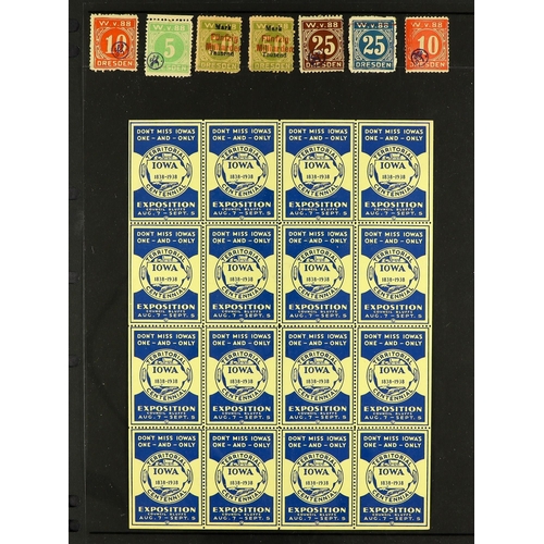 230 - CINDERELLA LABELS / POSTER STAMP COLLECTION of chiefly 1890's-1940's worldwide locals, poster & exhi... 