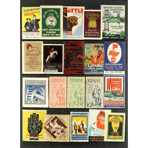 230 - CINDERELLA LABELS / POSTER STAMP COLLECTION of chiefly 1890's-1940's worldwide locals, poster & exhi... 