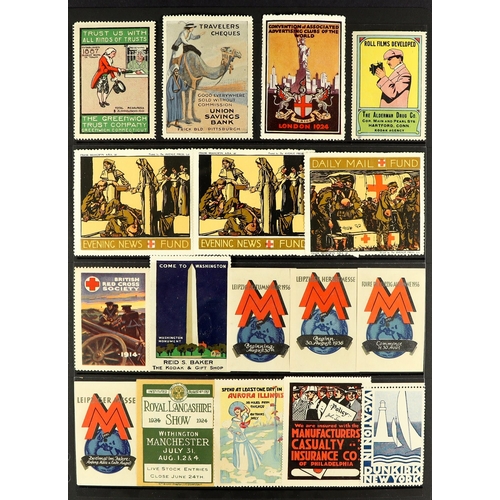 230 - CINDERELLA LABELS / POSTER STAMP COLLECTION of chiefly 1890's-1940's worldwide locals, poster & exhi... 