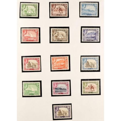 234 - BRITISH COMMONWEALTH COLLECTION QV to KGVI mint & used collection in a binder, includes Aden 1939-48... 