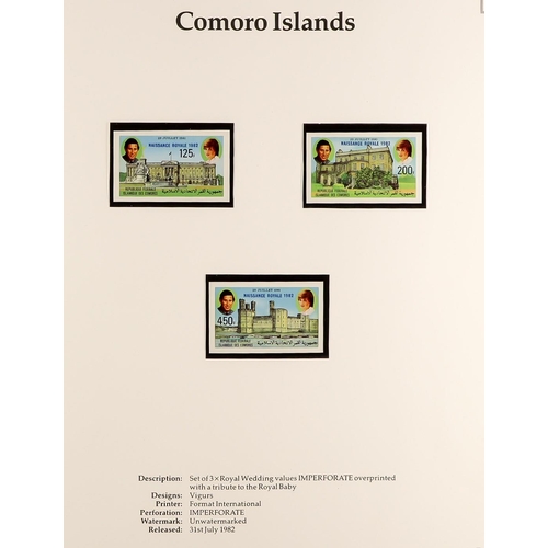 237 - ROYAL FAMILY BRITISH COMMONWEALTH OMNIBUS ISSUES 1982-2003 never hinged mint collections in six albu... 