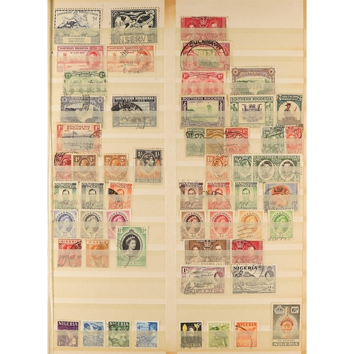 244 - COMMONWEALTH IN 5 STOCKBOOKS. A somewhat untidy mint & used collection of QV to QEII stamps incl Cap... 