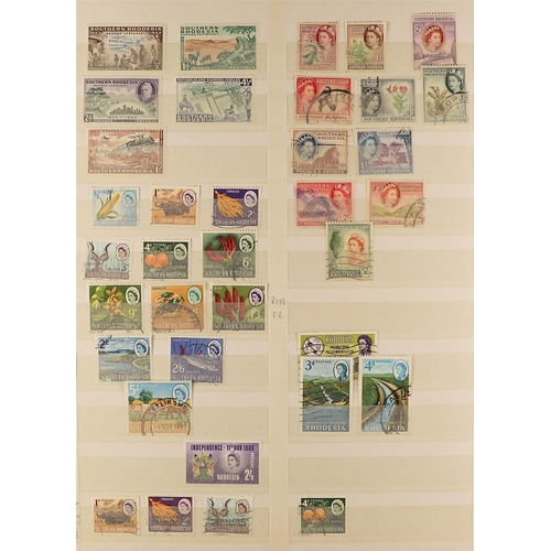 244 - COMMONWEALTH IN 5 STOCKBOOKS. A somewhat untidy mint & used collection of QV to QEII stamps incl Cap... 