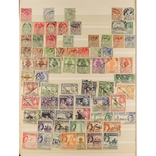 244 - COMMONWEALTH IN 5 STOCKBOOKS. A somewhat untidy mint & used collection of QV to QEII stamps incl Cap... 