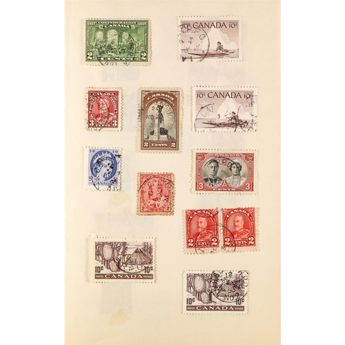 246 - BRITISH COMMONWEALTH IN BOX FILE containing assorted mint & used stamps on stock & album pages, note... 