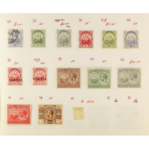 246 - BRITISH COMMONWEALTH IN BOX FILE containing assorted mint & used stamps on stock & album pages, note... 