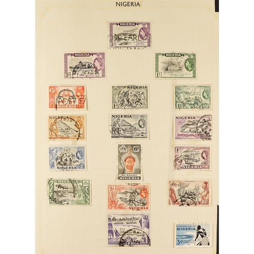 247 - BRITISH AFRICA COLLECTION of QV to QEII mint & used stamps in 2 Simplex albums, Basutoland to Zanzib... 