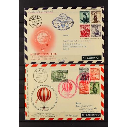 252 - WORLD ASSEMBLY includes special & first flight covers (190+) incl airship & balloon flights, early S... 