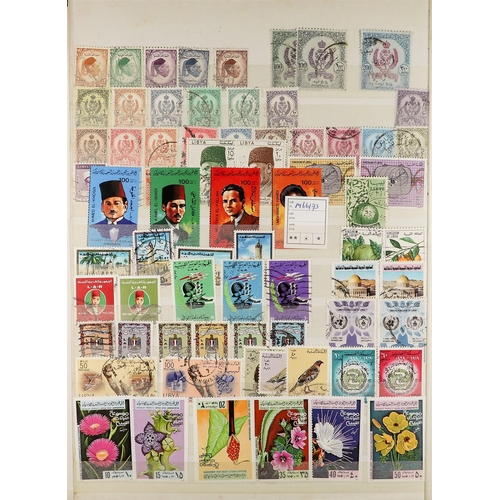 253 - WORLD WIDE IN STOCKBOOK. Mint & used stamps incl Commonwealth such as North Borneo, Sudan, Ceylon, Q... 