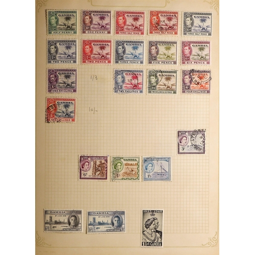 256 - COMMONWEALTH & 'FOREIGN' IN 5 ALBUMS of mint & used spanning Acores to Zanzibar includes Argentina, ... 