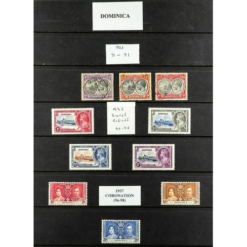 257 - DOMINICA - AND THE SAINTS! 1860's - 1958 COLLECTION of over 700 chiefly mint / never hinged mint sta... 