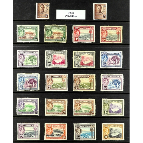 257 - DOMINICA - AND THE SAINTS! 1860's - 1958 COLLECTION of over 700 chiefly mint / never hinged mint sta... 