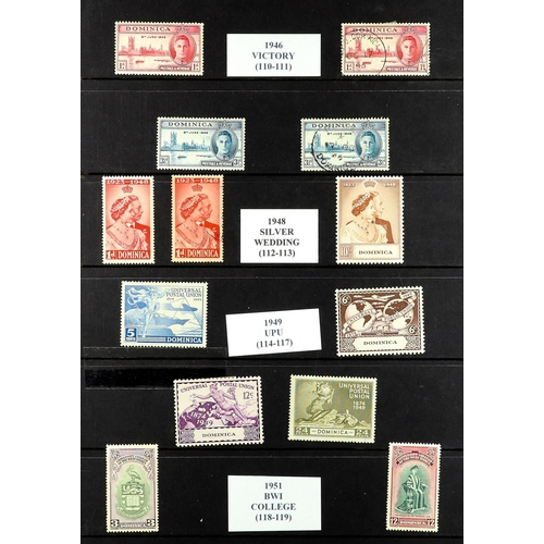 257 - DOMINICA - AND THE SAINTS! 1860's - 1958 COLLECTION of over 700 chiefly mint / never hinged mint sta... 