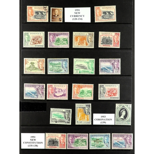 257 - DOMINICA - AND THE SAINTS! 1860's - 1958 COLLECTION of over 700 chiefly mint / never hinged mint sta... 