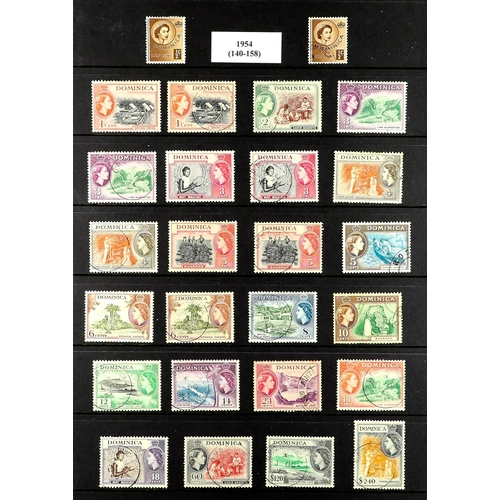 257 - DOMINICA - AND THE SAINTS! 1860's - 1958 COLLECTION of over 700 chiefly mint / never hinged mint sta... 