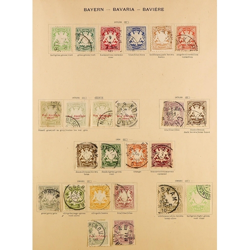 260 - 1912 ANCIENT SCHAUBEK ALBUM World mint & used collection, includes various early imperfs, USA 1861 p... 