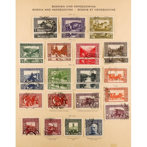 260 - 1912 ANCIENT SCHAUBEK ALBUM World mint & used collection, includes various early imperfs, USA 1861 p... 