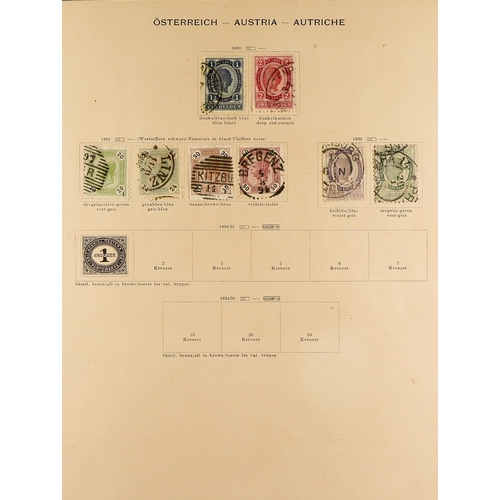 260 - 1912 ANCIENT SCHAUBEK ALBUM World mint & used collection, includes various early imperfs, USA 1861 p... 