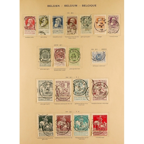 260 - 1912 ANCIENT SCHAUBEK ALBUM World mint & used collection, includes various early imperfs, USA 1861 p... 