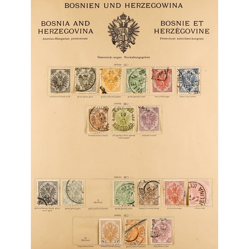 260 - 1912 ANCIENT SCHAUBEK ALBUM World mint & used collection, includes various early imperfs, USA 1861 p... 