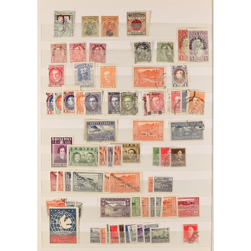 262 - EUROPEAN STAMPS. Mint & used stamps in a large stockbook, note Albania, Bulgaria, Hungary, Montenegr... 