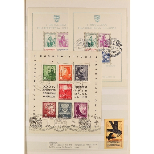 262 - EUROPEAN STAMPS. Mint & used stamps in a large stockbook, note Albania, Bulgaria, Hungary, Montenegr... 