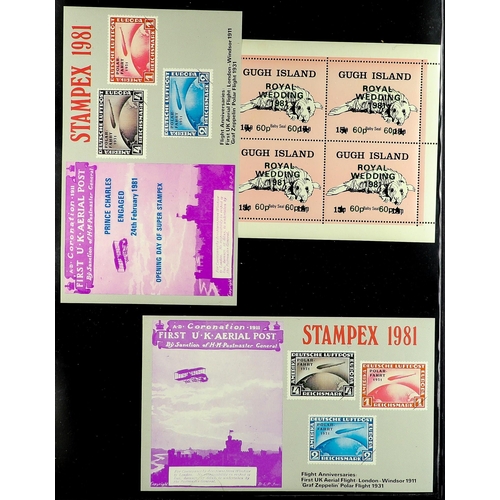 267 - CINDERELLAS / LOCALS collection of 1950's-1990's mainly never hinged mint stamps & miniature sheets ... 