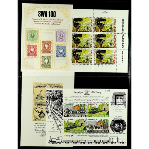 267 - CINDERELLAS / LOCALS collection of 1950's-1990's mainly never hinged mint stamps & miniature sheets ... 