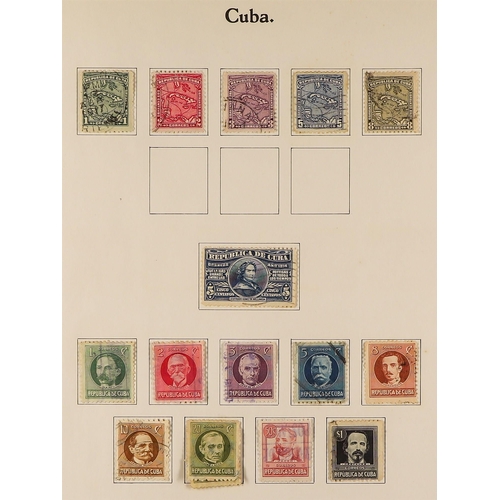 271 - CENTRAL & SOUTH AMERICAS COLLECTION of used stamps in album (and loose stock pages), Argentina, Chil... 