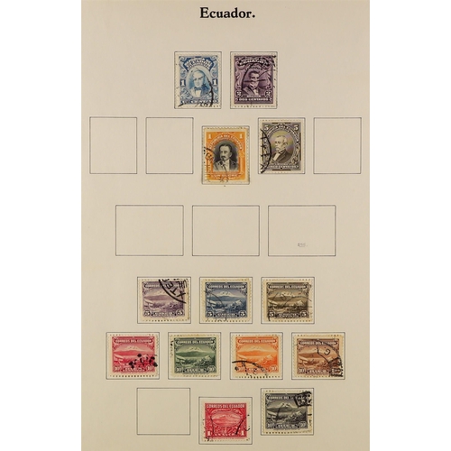 271 - CENTRAL & SOUTH AMERICAS COLLECTION of used stamps in album (and loose stock pages), Argentina, Chil... 