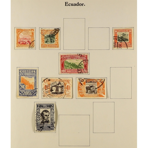 271 - CENTRAL & SOUTH AMERICAS COLLECTION of used stamps in album (and loose stock pages), Argentina, Chil... 