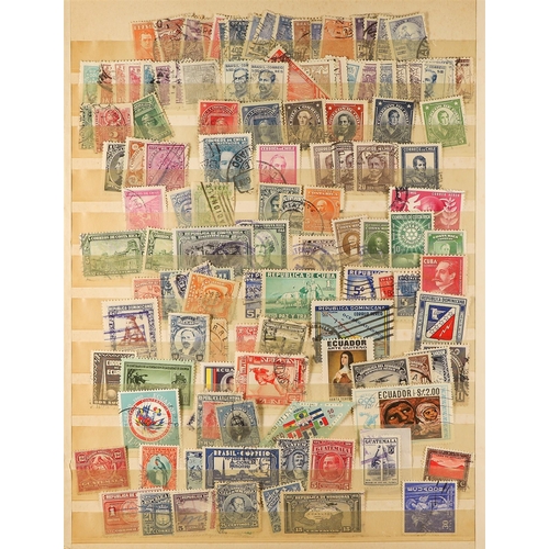 271 - CENTRAL & SOUTH AMERICAS COLLECTION of used stamps in album (and loose stock pages), Argentina, Chil... 