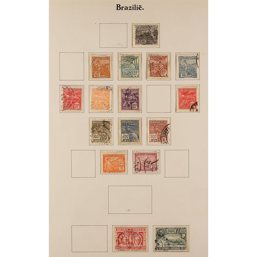 271 - CENTRAL & SOUTH AMERICAS COLLECTION of used stamps in album (and loose stock pages), Argentina, Chil... 