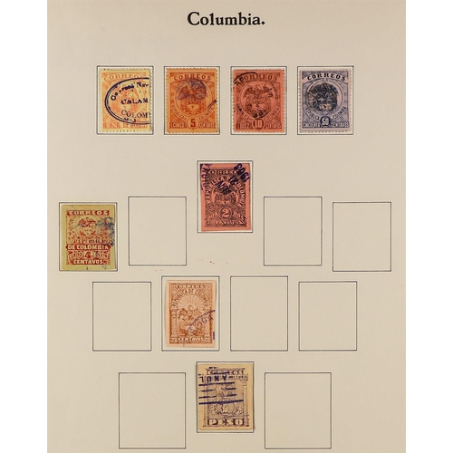 271 - CENTRAL & SOUTH AMERICAS COLLECTION of used stamps in album (and loose stock pages), Argentina, Chil... 