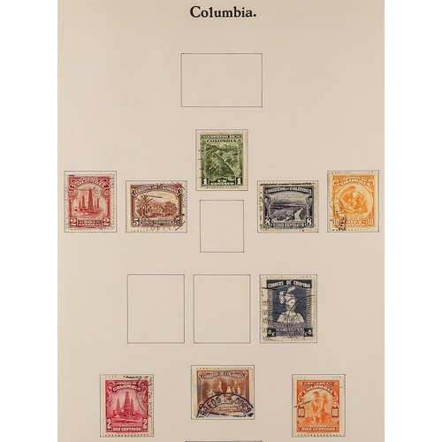 271 - CENTRAL & SOUTH AMERICAS COLLECTION of used stamps in album (and loose stock pages), Argentina, Chil... 